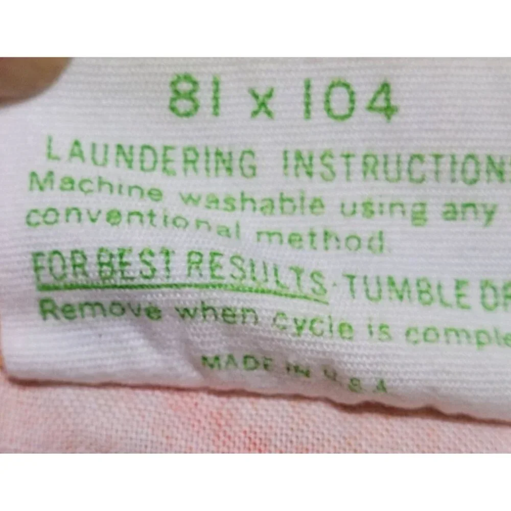 Vintage Dan River No-Iron Muslin Full Size Flat Sheet 81x96 Floral Print 50% Cot